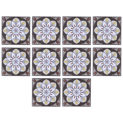 20PCS Self Adhesive Tile Diagonal Sticker Waterproof Tile Floor Wall Stickers Floor Decals