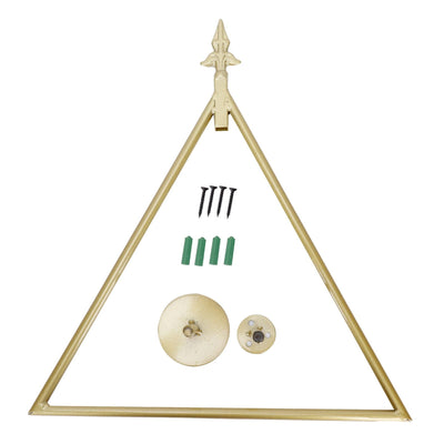 Wall Towel Rack Nordic Style Innovative Triangular Towel Holder Decoration for Bathroom Gold