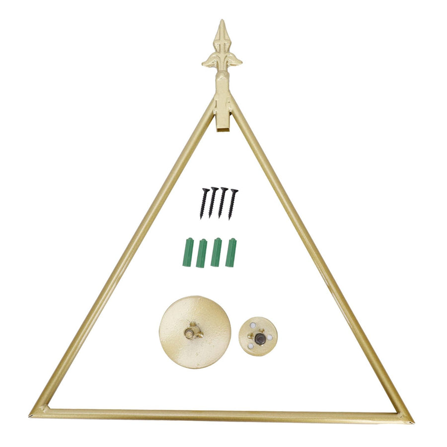 Wall Towel Rack Nordic Style Innovative Triangular Towel Holder Decoration for Bathroom Gold