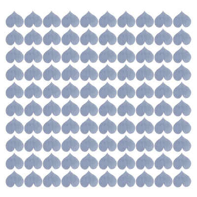 100PCS Self‑Adhesive Mirror Wall Stickers Heart Shape DIY Wall Decal for Home Bedroom Decor