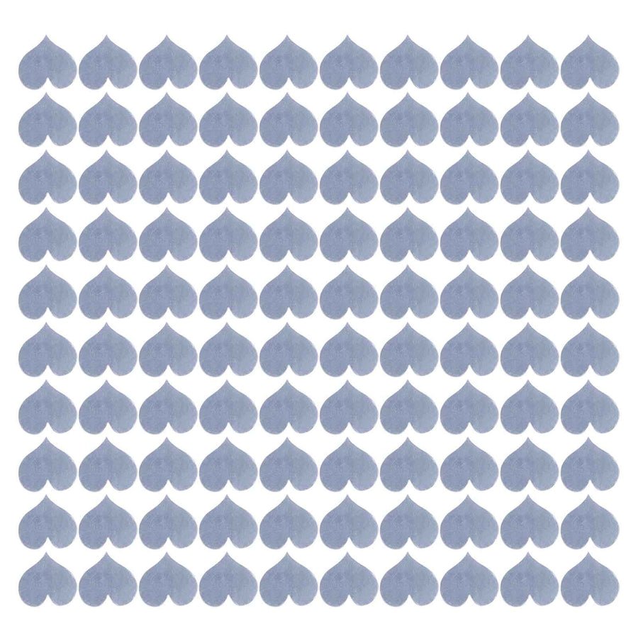 100PCS Self‑Adhesive Mirror Wall Stickers Heart Shape DIY Wall Decal for Home Bedroom Decor