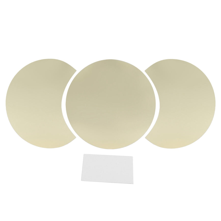 Round Mirror Wall Sticker DIY Wall Decal for Home Living Room TV Background Bedroom DecorGold