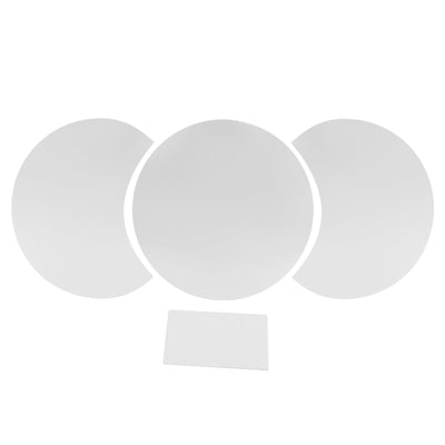 Round Mirror Wall Sticker DIY Wall Decal for Home Living Room TV Background Bedroom DecorSilver