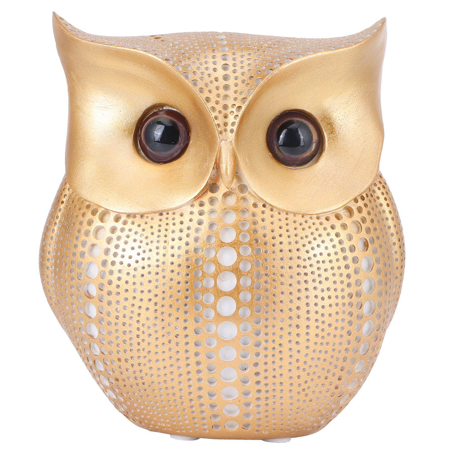 Owl Statue Figurine Nordic Resin Animal Sculpture Ornament Craft Home Desktop Decoration