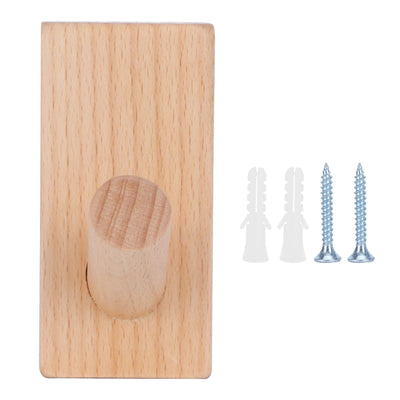Originality Wall Hanging Hook Wooden Door Clothes Hat Hanger for Bedroom Bathroom