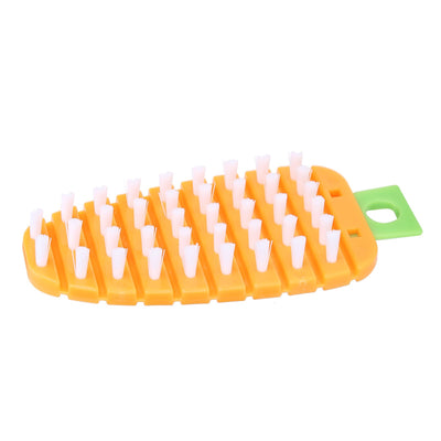 Carrot Shape Vegetable Brush Potato Scrubbing Brush Fruit Cleaner Kitchen ScrubberOrange