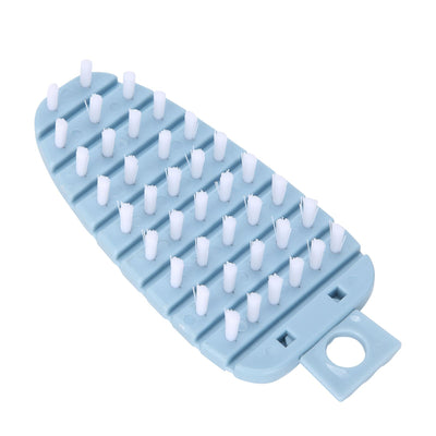 Carrot Shape Vegetable Brush Potato Scrubbing Brush Fruit Cleaner Kitchen ScrubberBlue