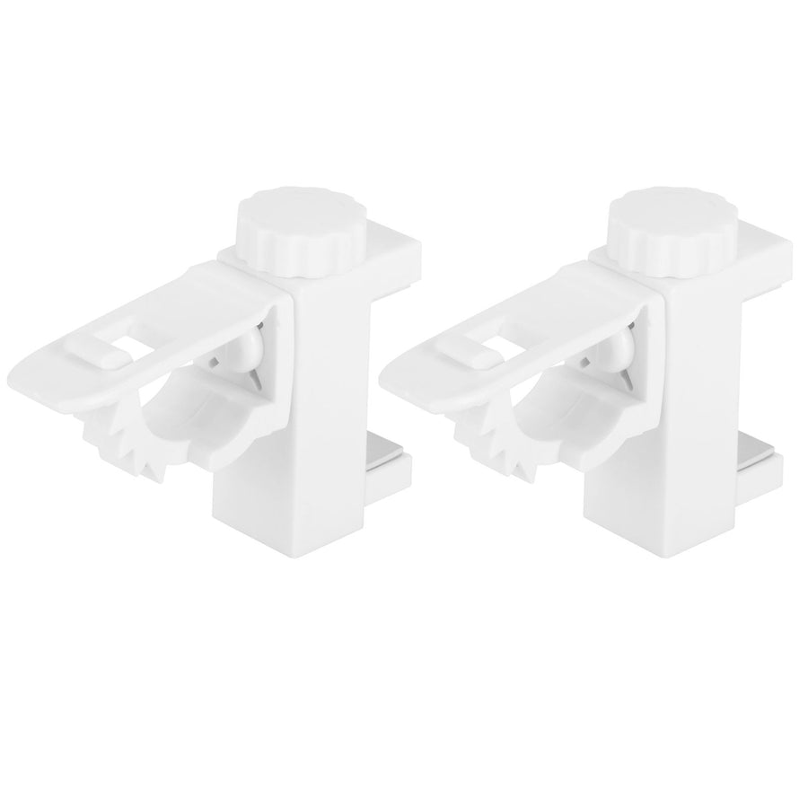 Curtain Rod Pole Holder Multipurpose Hanging Rod Clamp Hanger Organizer 1KG‑2KG Load Capacity