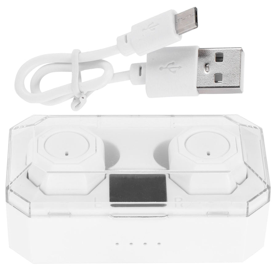 Binaural Bluetooth Headphones Portable Bluetooth Headset Earphones for Driving UseWhite