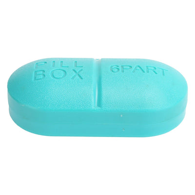6 Grid Mini Pills Case Portable Medicine Box Travel Tablet Container Holder Organizer6 Grid Blue