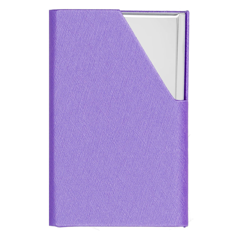 Business Card Holder Stainless Steel Innovative Name Card Case Organizer for Commercial UsePurple 007#