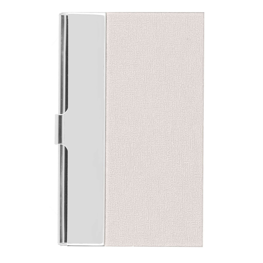 Business Card Holder Stainless Steel Name Card Case for Traveling and Business SuppliesWhite 701#