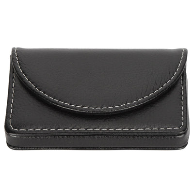 Business Name Card Case PU Leather Holder Organizer Gifts for Traveling BusinessBlack 033#