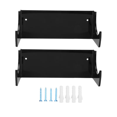 2Pcs Wall Shelf Skateboard Hanger Display Storage Rack Snowboard Organizer SuppliesBlack