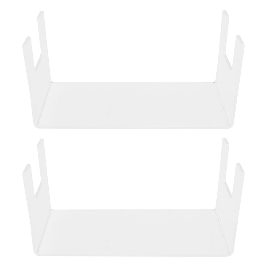 2Pcs Acrylic Display Rack Transparent Toys Dolls Jewelry Stand Shelf for Bedroom
