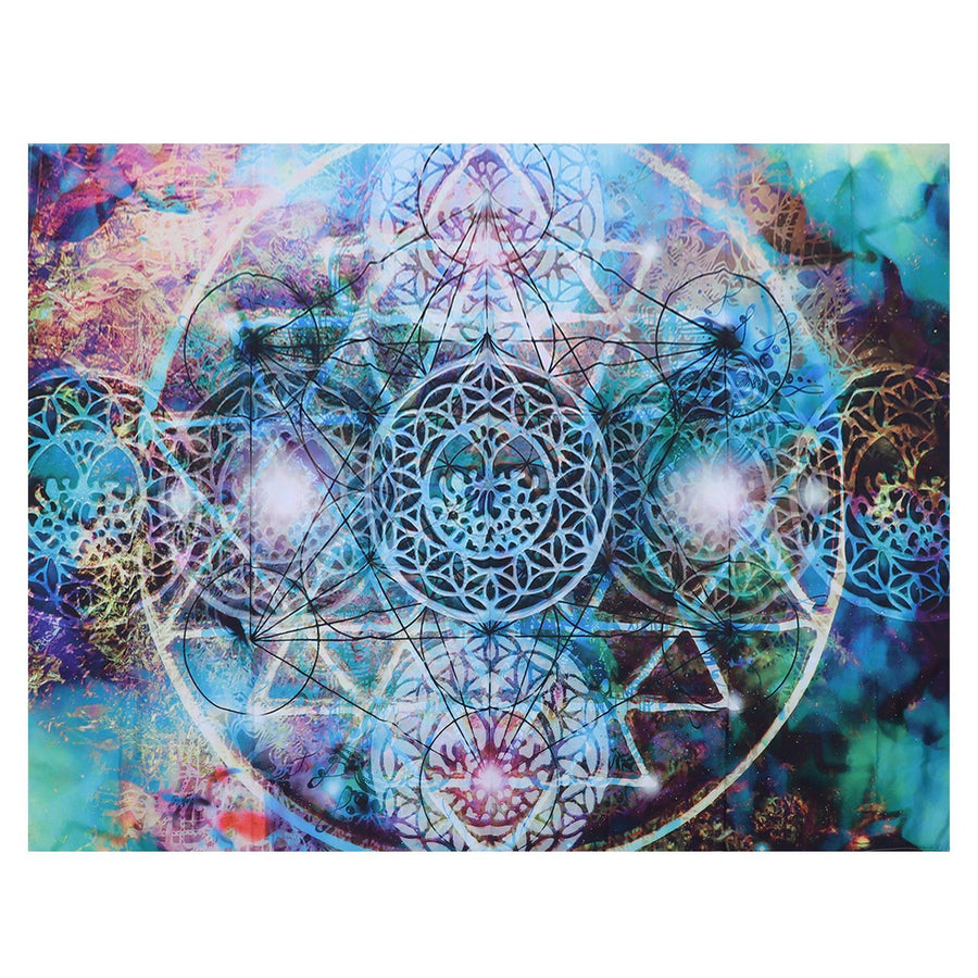 Polyester Tapestry Abstract Geometry Pattern Wall Hanging Blanket Art Home Decoration200x150cm