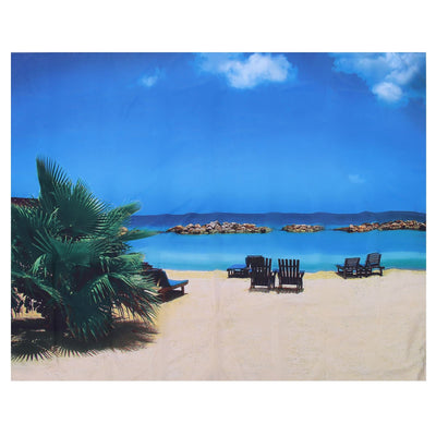 Wall Tapestry Beach Scenery Background Art Decoration for Home Living Room Bedroom150x130cm