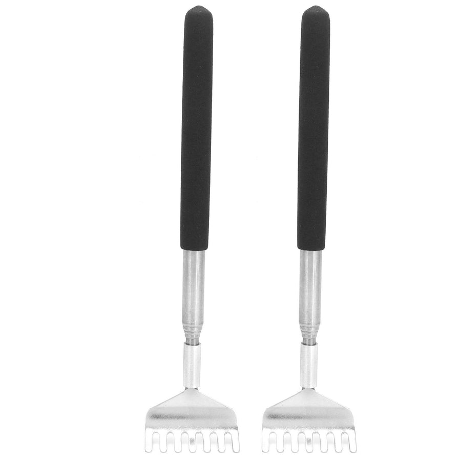 2Pcs Retractable Back Scratcher Portable Stainless Steel Scratching Tool 20‑68cm