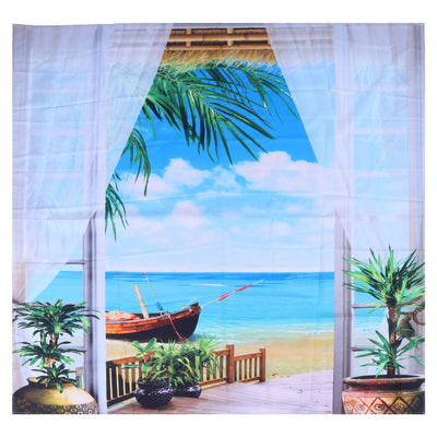 Home Tapestry Landscape Pattern Polyester Fabric Hanging Blanket for Bedroom Balcony150x150cm