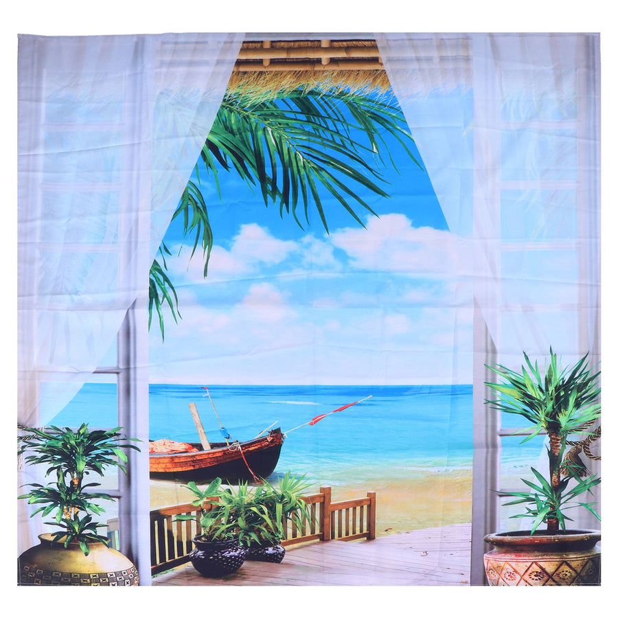 Home Tapestry Landscape Pattern Polyester Fabric Hanging Blanket for Bedroom Balcony150x150cm