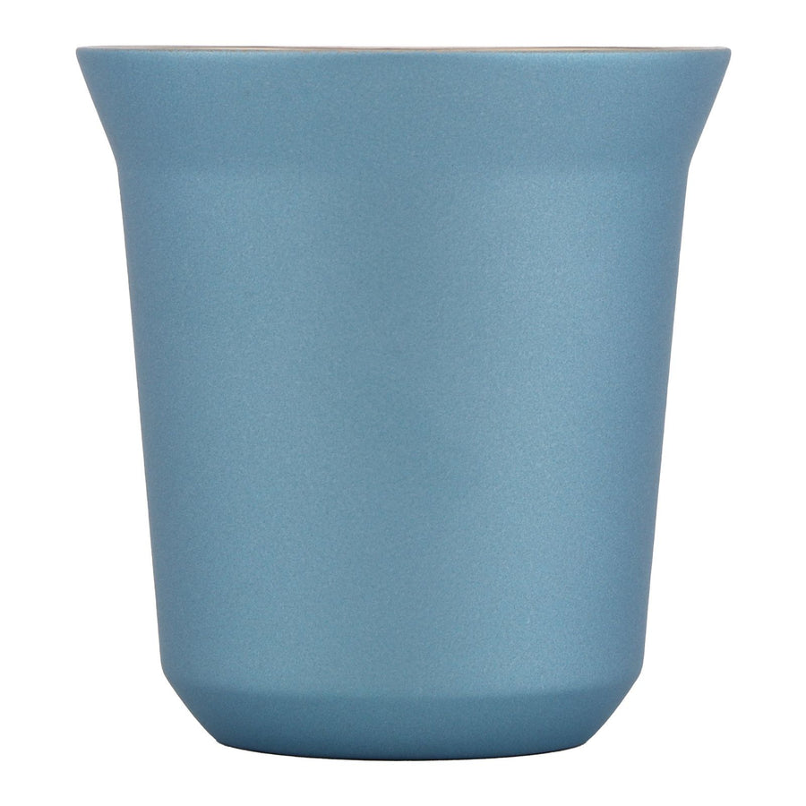Stainless Steel Coffee Cup Double Wall Insulated Capsule Cup Mug for Home Coffee ShopLight Blue 160ml