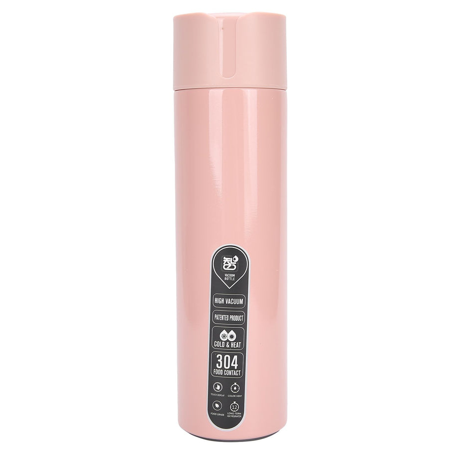 Smart Water Bottle Touch Temperature Display Timed Reminder Vacuum Insulated Bottle Battry PoweredPink