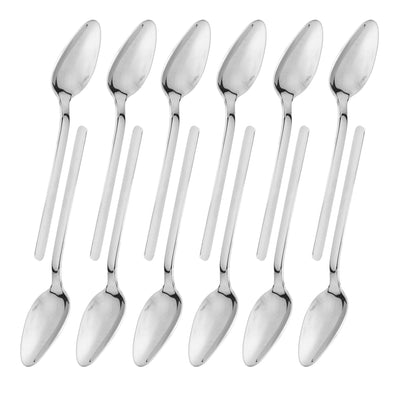 12Pcs Thickened Coffee Spoon 316 Stainless Steel Mirror Polishing Dessert Spoon Gift SetJ13421/04