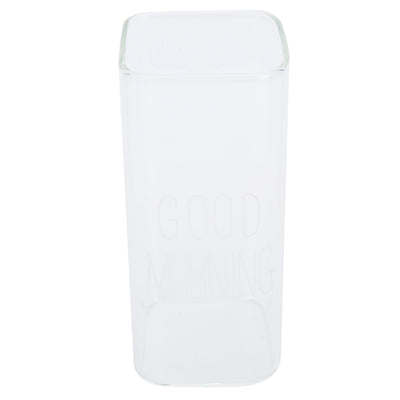 Transparent Milk Cup Innovative Coffee Mug Tea Drink Glass Drinkware for Home ShopWhite Label 400ml