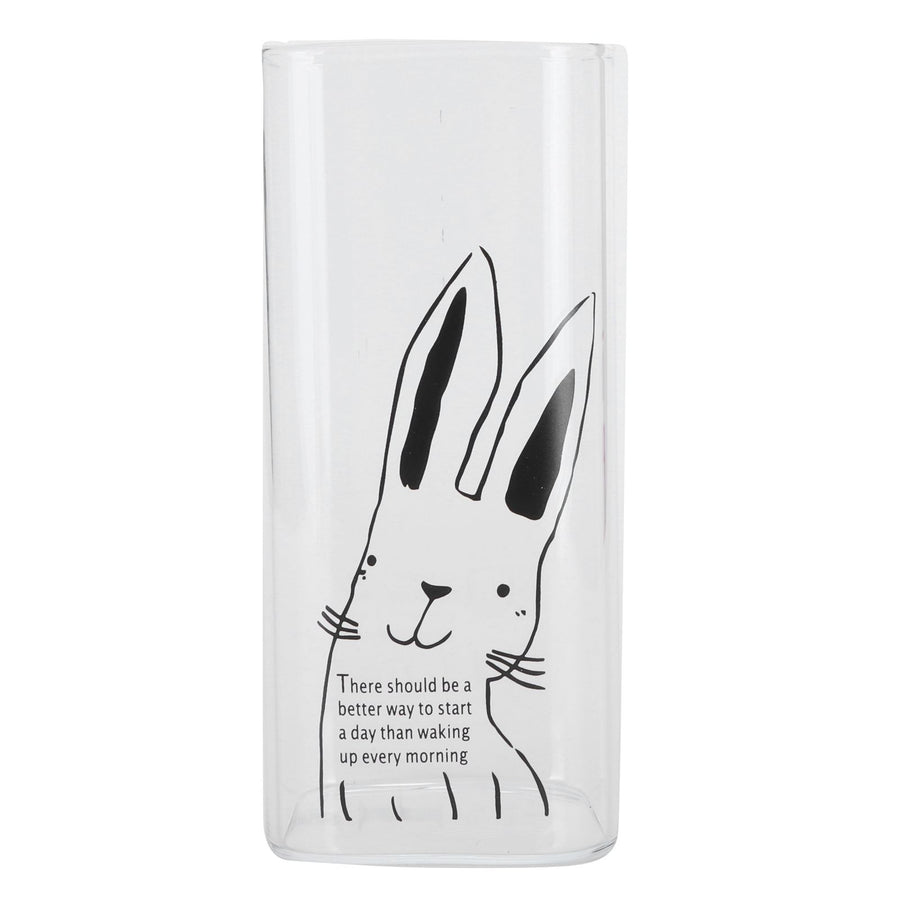 400ml Printed Pattern Milk Glass Mugs Tea Coffee Breakfast Milk Glass Cup DrinkwareRabbit