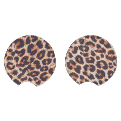 2Pcs Teacup Mat Waterproof Non Slip Car Coaster Neoprene Printed Cup Pad Protector