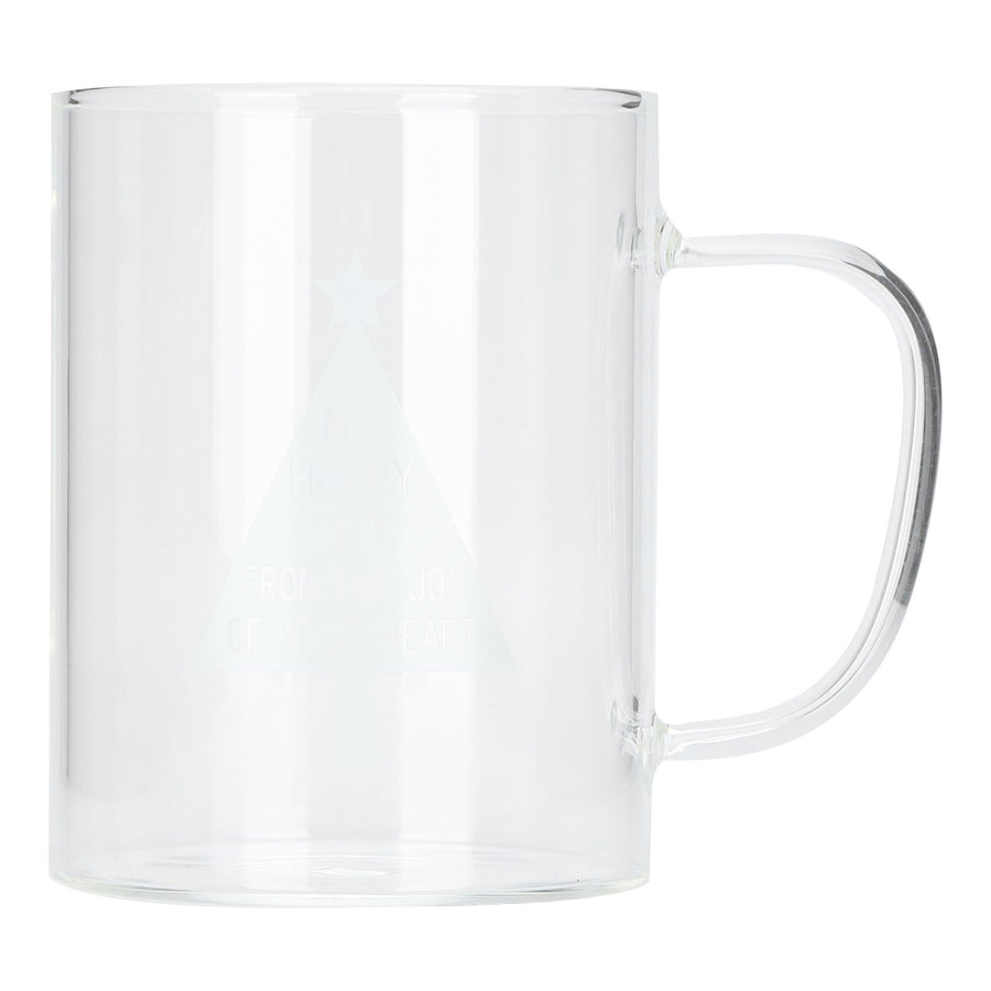 350ml Transparent Milk Cup Coffee Mug Tea Glass Drinkware with Handle for Kitchen SuppliesPine