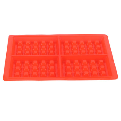 DIY Waffle Mold Reusable Silicone Muffin Cake Mould Baking Utensil Kitchen Accessory4‑Grid Rectangular