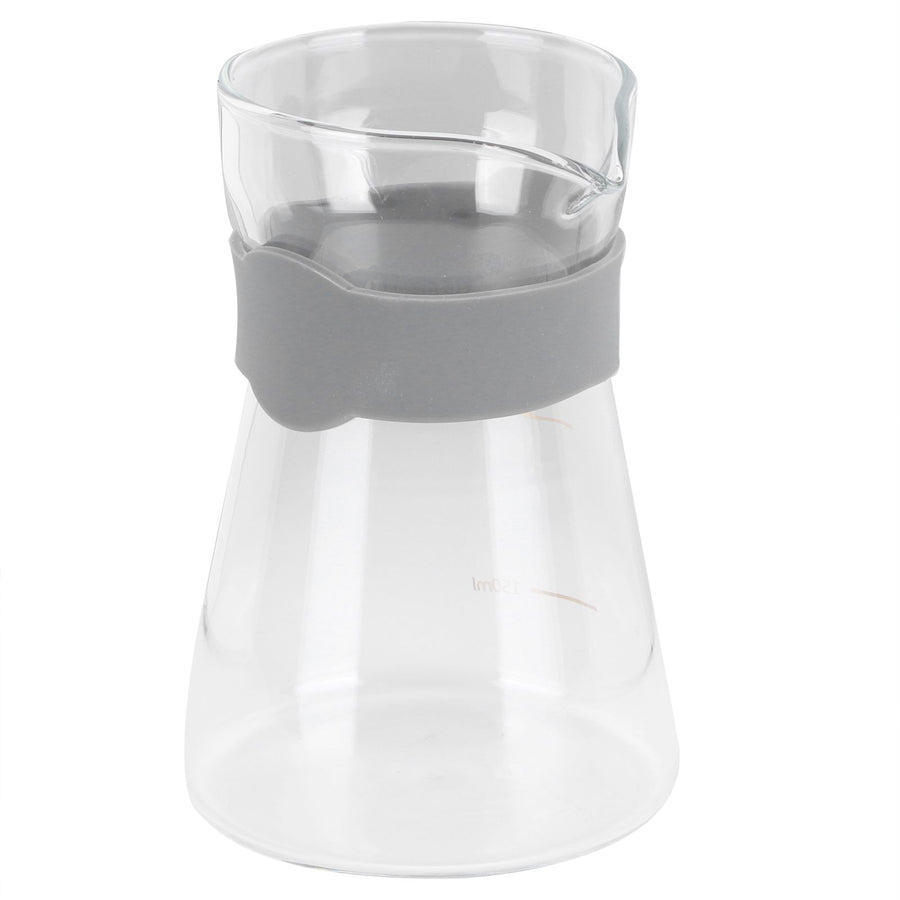 Home Coffee Pot High Borosilicate Glass Pour Over Coffee Maker Kettle with Scales(Transparent )