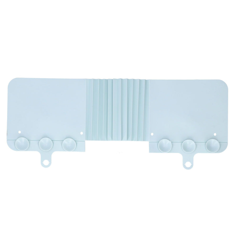 Foldable Sink Splashing Guard with Suction Cups Water Baffle Board Kitchen AccessoryLight Blue