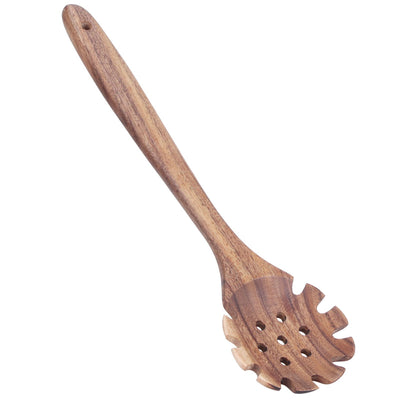 Teak Cooking Spoon Food Grade Natural Wooden Noodle Colander for Cooking Kitchen Use