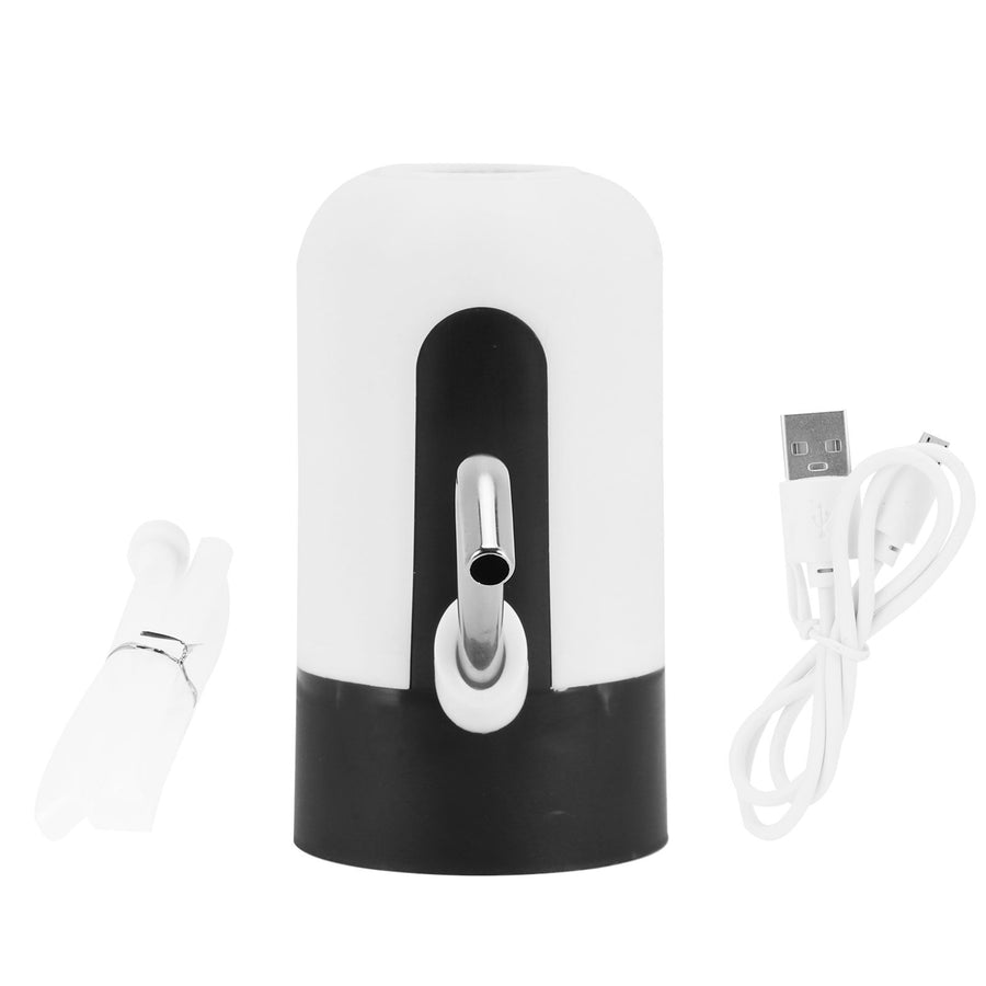 Water Bottle Pump USB Charging Electric Drinking Water Dispenser Kit for Home OfficeWhite