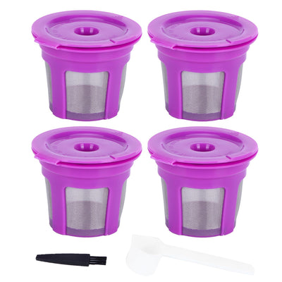 Coffee Capsule Brush Spoon Set Reusable Coffee Making Filter Cup for KEURIG 2.0 1.04Pcs