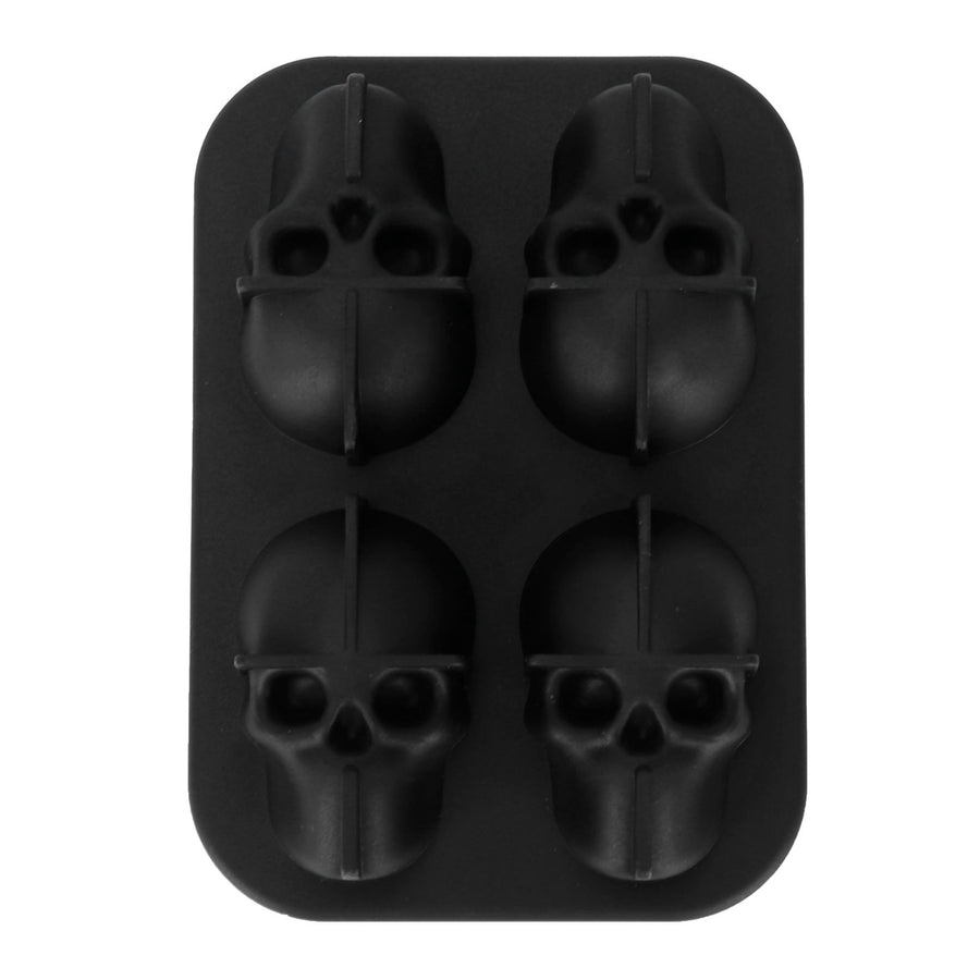 Distinctive Skull Shape Ice Mold Silicone Irregular Ice Cubes Tray for Home Bar Party Summer