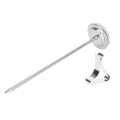 Coffee Thermometer Milk Frothing Dial Pointer Temperature Meter with Hook Kitchen Tool