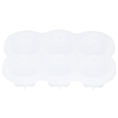 6‑Grid Silicone Ice Ball Mold with Leaking Hole Round Ice Tray for Kitchen Home Bar
