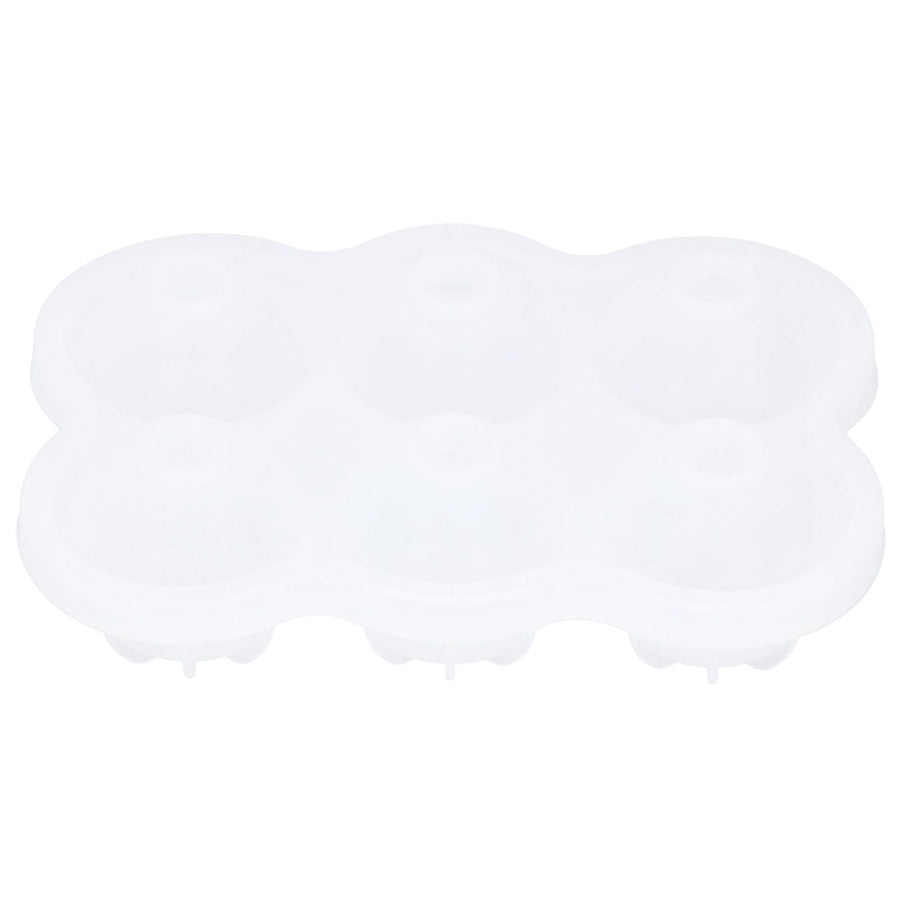 6‑Grid Silicone Ice Ball Mold with Leaking Hole Round Ice Tray for Kitchen Home Bar
