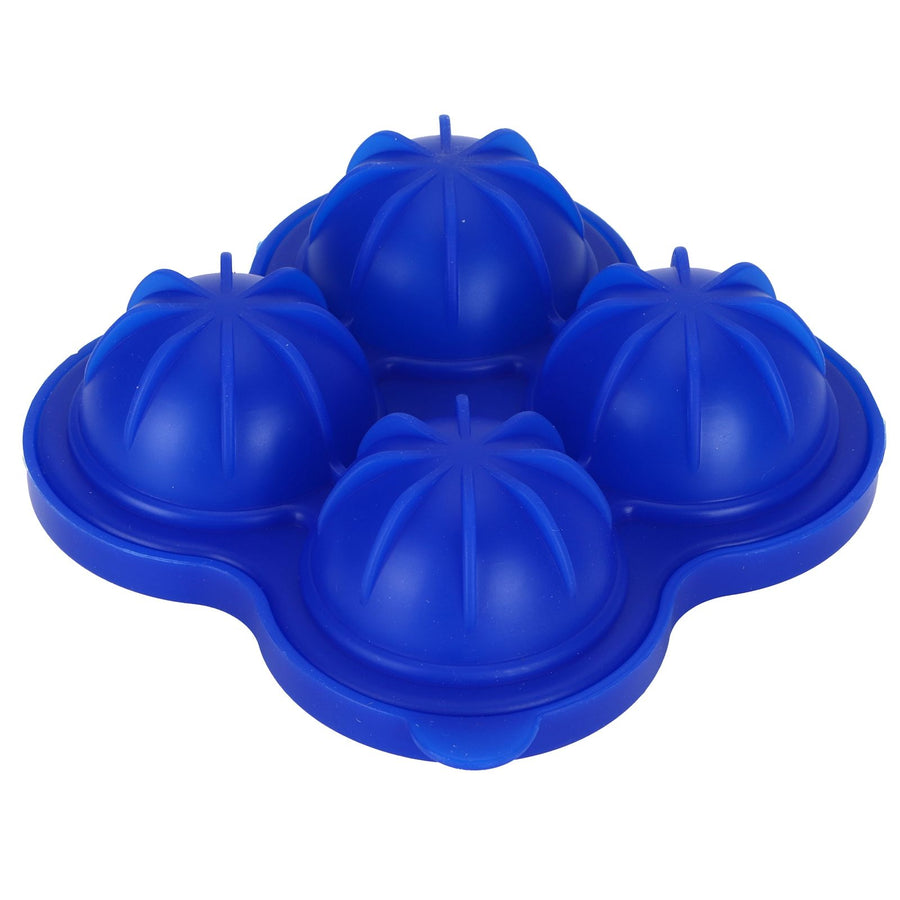 4 Hole Ice Cubes Mold Silicone Ice Ball Maker Mould Tray for Home Kitchen SuppliesDark Blue