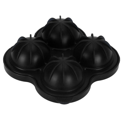 4 Hole Ice Cubes Mold Silicone Ice Ball Maker Mould Tray for Home Kitchen SuppliesBlack