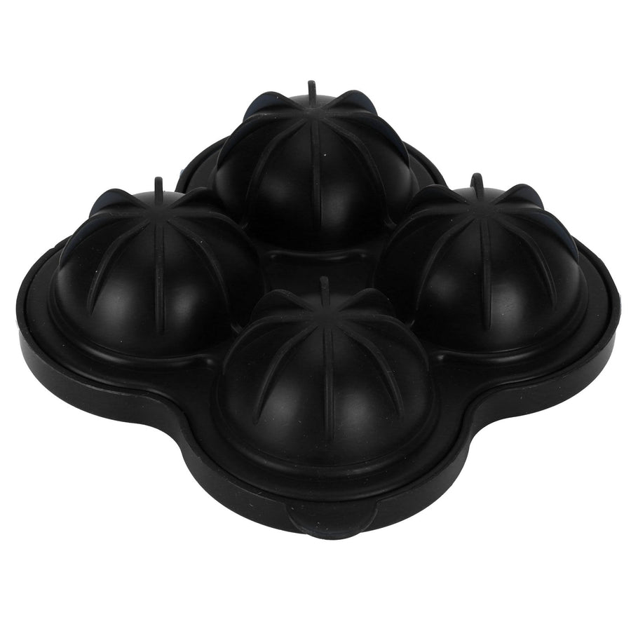 4 Hole Ice Cubes Mold Silicone Ice Ball Maker Mould Tray for Home Kitchen SuppliesBlack