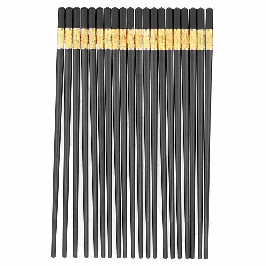 10 Pairs Chinese Style Chopsticks Set Safe Durable Tableware Gift for Family Hotel