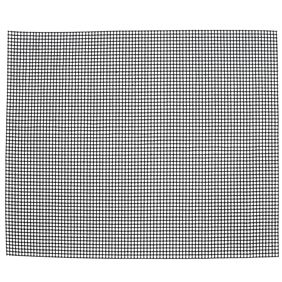 Food Grade NonStick Grid Sheet Multifunctional Barbecue Grid Mat for Barbecue Outdoor(Black 36x42cm )