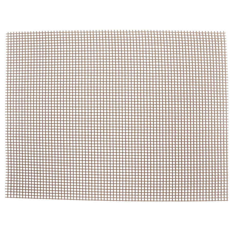 Food Grade NonStick Grid Sheet Multifunctional Barbecue Grid Mat for Barbecue Outdoor(Brown 30x40cm )