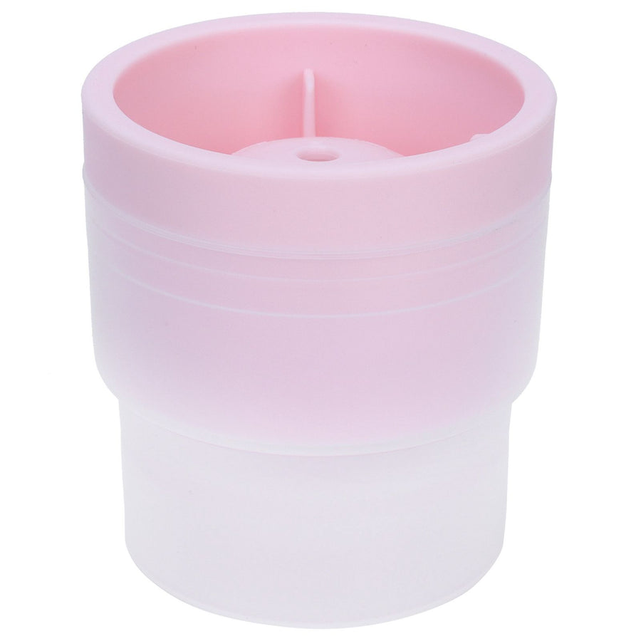 Pink Whiskey Ice Mold with Lid Round Ice Cube Mould for Drinking Bar Home Party Use