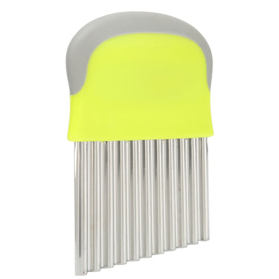 Wavy Cutter Onions Fruits Chip Cutter Potatoes French Fries Slicing Knife for Kitchen Use