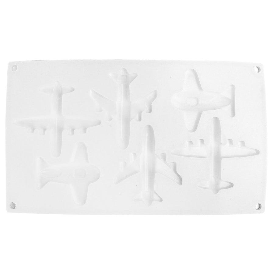 6 Grid Airplane Shape Mold Silicone Baking Chocolate Cake Decoration Mold for Kitchen Home